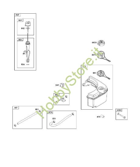 I - Alimentazione carburante, lubrificazione B&S - 12 €¦ 12Q902-0154-B1 brand Stihl